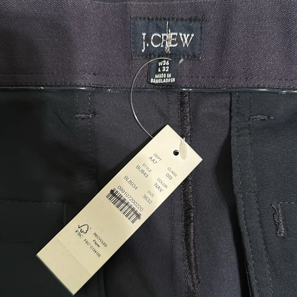 J.Crew 484 Slim-Fit Midweight Tech Pant in Navy (36x32)
